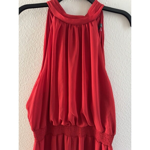 Vince Camuto Halter Tie-Back Wide-Leg Jumpsuit Red Christmas party formal XL - Picture 10 of 15